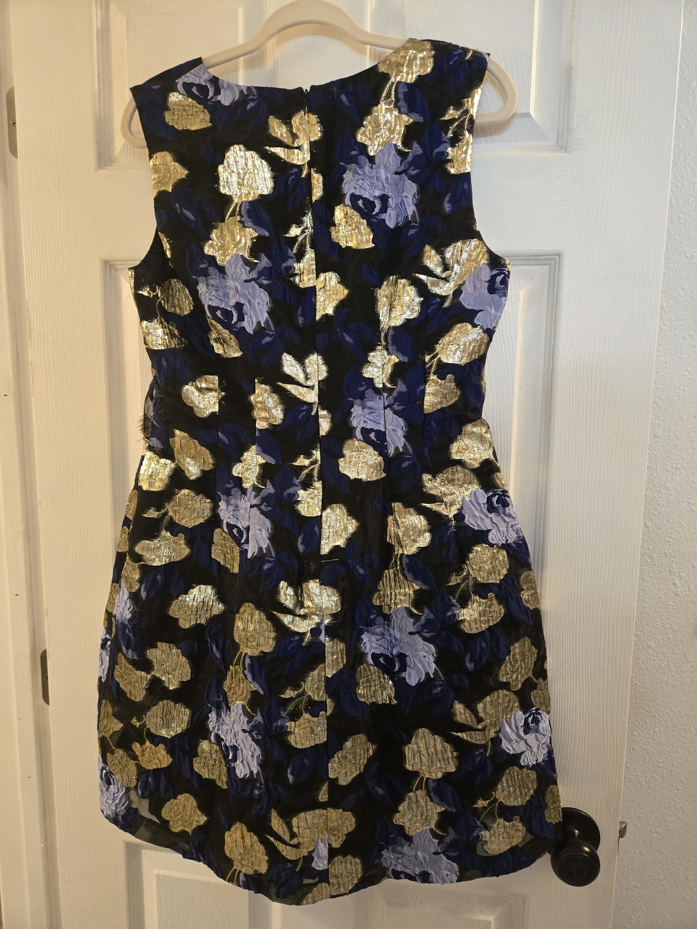 Badgley Mischka Black, Blue And Gold Fit And Flare - Picture 3 of 7